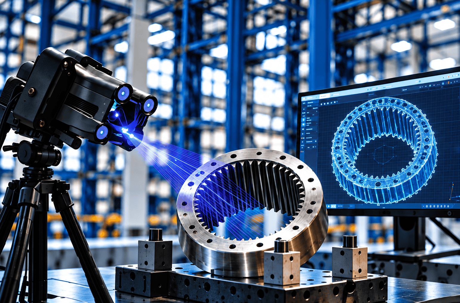 Reverse engineering inspection of a critical rotating-equipment component